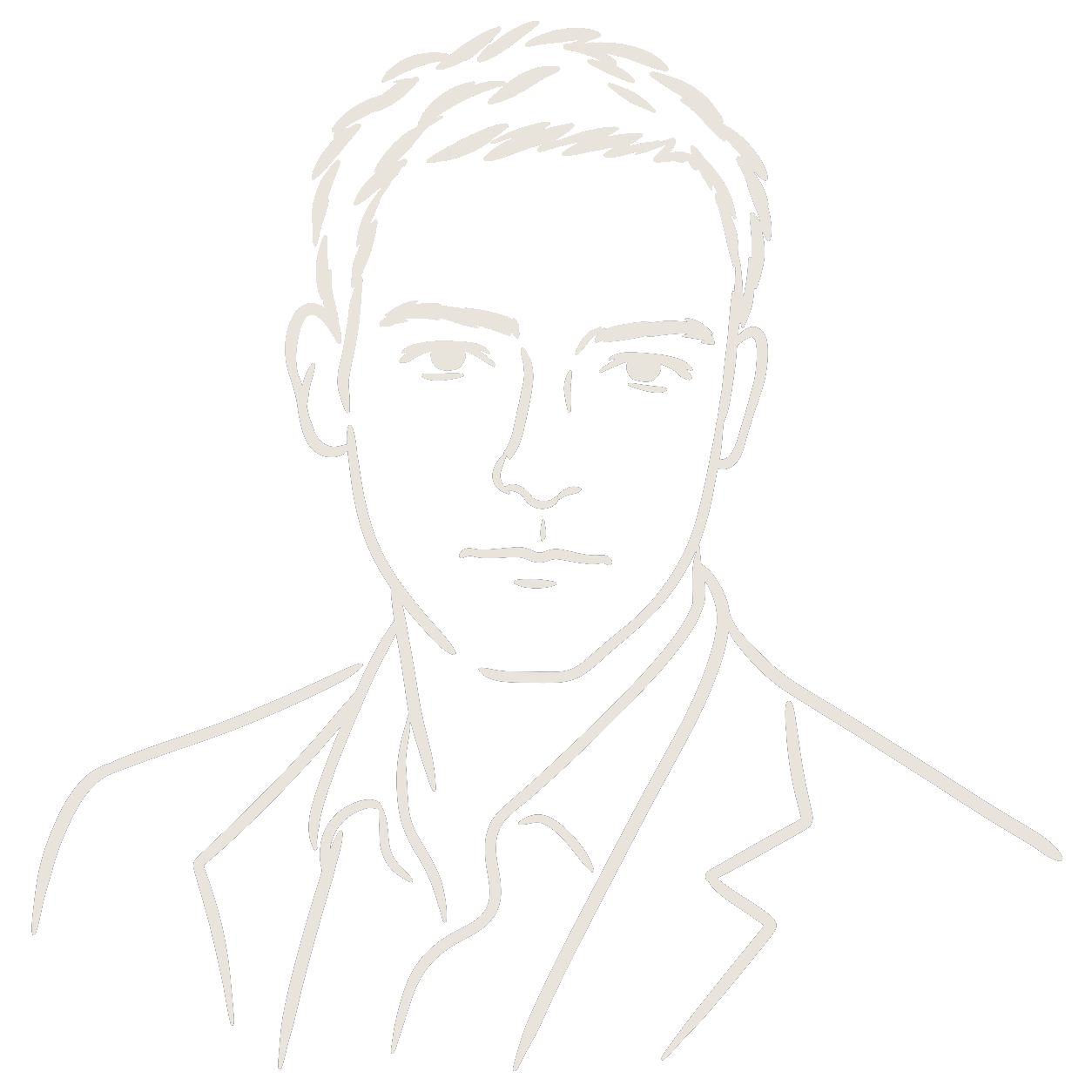Retrato a línea de José Carlos Rueda